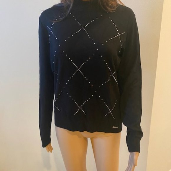Black Sweater with crystals - Picture 1 of 4